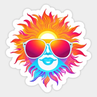 Summer Vibes Cosmic Sun Tee! Sticker